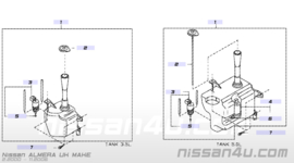 Ruitensproeierreservoir Nissan Almera N16 28910-BM415