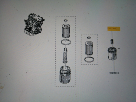 Motoroliefilter D4F Nissan Kubistar X76 15209-00QAB (7701206705)