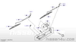 Link wiper Nissan Micra K12 28840-AX700 New.