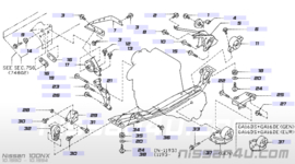 Achterste motorsteun YD22DDT Nissan Almera N16 11320-BN300