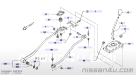 Veer schakelmechanisme Nissan 34573-4F100 K11/P11