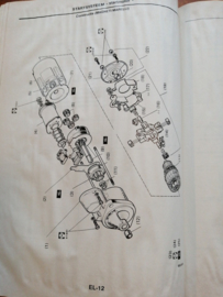 Werkplaatshandboek '' Model T72 schone motoren'' Supplement SM9D-072GO Gebruikt.