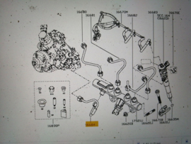Verstuiverleiding K9K Nissan 16684-00QAF F15/ J10/ M20/ Z12 Origineel.
