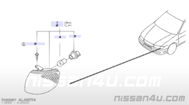 Richtingaanwijzer rechts Nissan Almera N15 26130-1N025 Gebruikt.