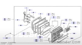 Achterlicht links Nissan Cherry N10 coupe 26555-M8900