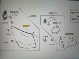 Achterlicht rechts buitenste Nissan Qashqai J10/ JJ10 26554-BR00A Origineel