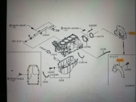 Plate-engine, rear CG10DE/ CG13DE Nissan Micra K11 30411-4F420 Used part.