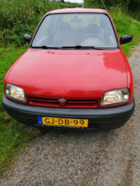 Nissan Micra K11 CG10DE rood 1993, Nieuw binnen sinds 7-10-2023