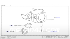 Stuurkolomafdekkap Nissan Terrano2 R20 48470-8F225 (48470-8F100) (onderste helft)