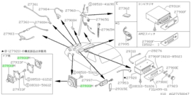 Speaker Nissan Micra K10 28154-25B00 Gebruikt.