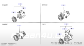 Compressor-cooler QG15DE / QG18DE / SR20DE Nissan 92600-9F500 N16/ P11/ V10/ WP11 Used part.