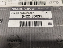 Fuel filter Nissan 16400-JD52E Original.