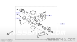 Gasklephuis Nissan Micra K11 16119-1F710