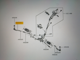 Stuurkogel buitenste rechtsvoor Nissan 48520-00QAL X82/ X83 Origineel.