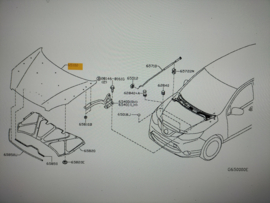 Motorkap Nissan Qashqai J11 (RUS MADE) F5100-BM9MA Origineel.