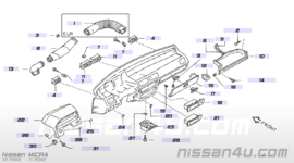 Ashtray-instrument Nissan Micra K10 68800-22B00 Used part.