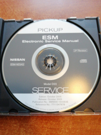 Electronic Service Manual '' Model D22 series 2nd revision '' Nissan King Cab D22 SM5E00-1D22E0E Gebruikt.