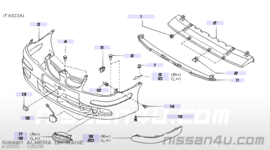 Onderbumper Nissan Almera N16 62663-BM400 (62663-7M000)