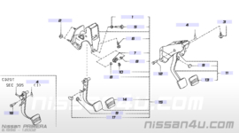 Pedal clutch with bracket Nissan Primera P11/ WP11 46503-9F600