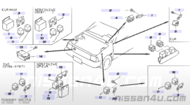 Startrelais Nissan 25230-89977 Origineel.
