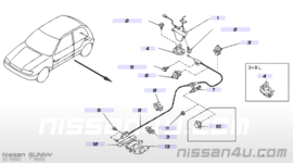 Achterklepslot Nissan Sunny N14 90502-50C00