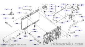 Radiator K9K Nissan Almera N16 21410-BN700