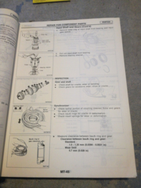 Service manual '' model B13 and N14 series Volume 2 '' Nissan 100NX B13 / Nissan Sunny N14  SM1E-2N4BG0