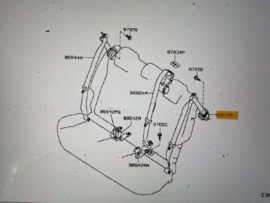 Veiligheidsgordel linksachter Nissan Juke F15 88845-1KA2A