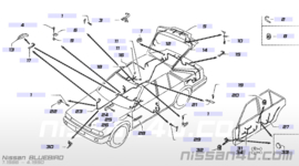 Verloopkabel kabelboom Nissan Bluebird T12/T72 24027-D3900 Gebruikt.