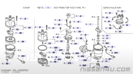Stroomverdelerkap Nissan Bluebird T12/ U11 22162-12E01