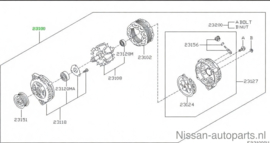 Dynamo QR20DE Nissan Primera P12 23100-AU424 Gebruikt.