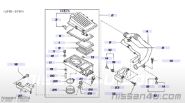 Luchtinlaatbuis met resonator Nissan Micra K11