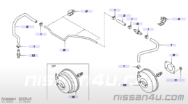 Hose brake pressure booster Nissan 47474-57C05 B13/ N14/ N15/ Y10 Used part.