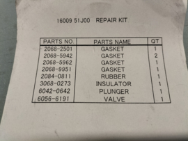 Carburetor kit-repair, A GA14DS/ GA16DS Nissan 16009-51J00 B13/ N14/ P10/ W10/ Y10 Original.