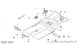 Clamp-spare tire Nissan 74810-50A00 B13/ J30/ K10/ K11/ N12/ N13/ N14/ N15/ P10/  S13/ S14/T11/ T72/ U11 Used part.