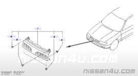 Grille Nissan Sunny N14 F2310-73C00 (AJ4)