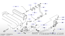 EGR-buis SR20DE Nissan 14713-9F510 P11/ V10/ WP11 Gebruikt.