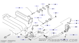 EGR-buis SR20DE Nissan 14725-9F510 P11/ V10/ WP11 Gebruikt.