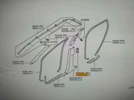 Grille-rear cooler, left-hand Nissan Murano Z50 27923-CC001 Original.