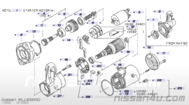 Inschakeltandwiel startmotor Nissan Bluebird 910
