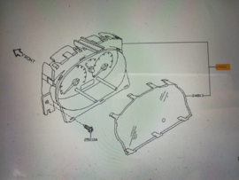 Meter combined, instrument Nissan Micra K12 24810-AX860 Used part.