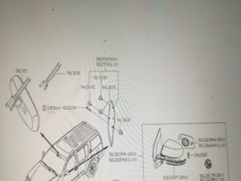 Spiegelkap links Nissan Pathfinder R51 96374-4X08E