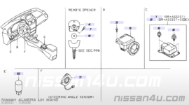 Circuit onderbreker elektrische raambediening Nissan 24330-C9900 CA33/ CK12/ D40/ K11/  N16/ P11/ P12/ R20/ R50/ R51/ T30/ V10/ WP11/  Y61/ Z33/ Z50 Gebruikt.