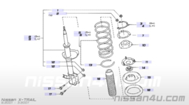 Schokdemper rechtsvoor Nissan X-Trail T30 54302-8H725 Nieuw.