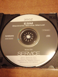 Electronic Service Manual '' Model Z33 series '' Nissan 350Z Z33 SM4E00-1Z33E0E