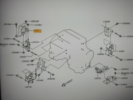 Insulator engine mounting, front right-hand Nissan Murano Z50 11210-CA00A New.