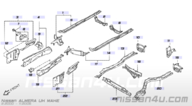 Sleepoog achterzijde Nissan Almera N16 51151-5M230