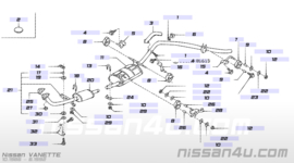Achterdemper Nissan Vanette C22 20100-21C07