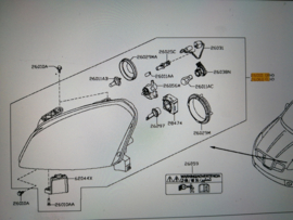 Koplamp rechts Nissan Qashqai J10 26010-JD900 -2010 Nieuw