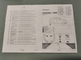 Mudguart set rear Nissan KE788-BV587 Original.